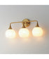 Neve 3-Light Bath Vanity Natural Aged Brass
