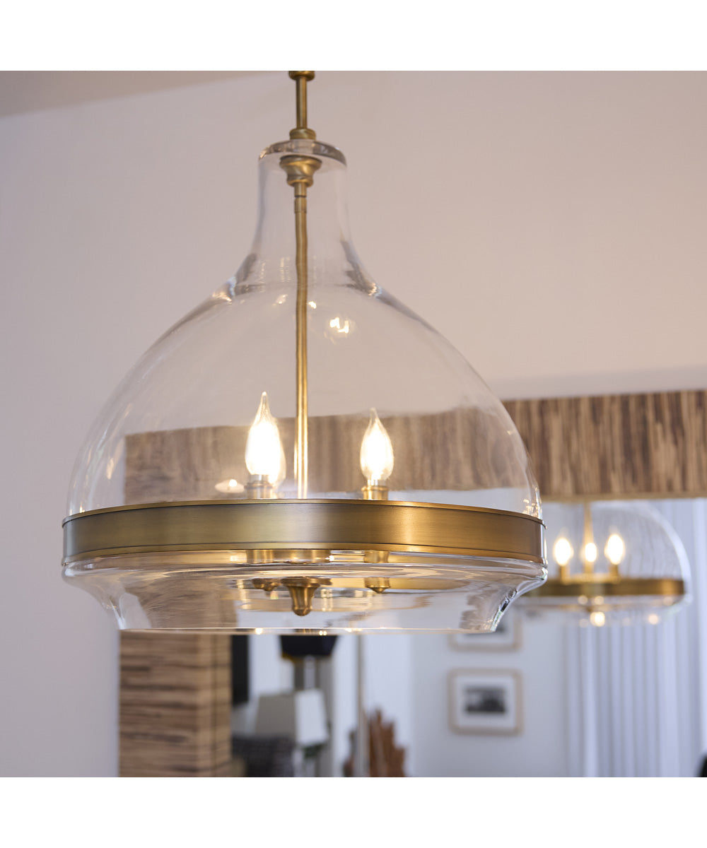 Tilbrook 3-light Pendant Brushed Brass