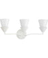 Pinellas 3-Light Contemporary Vanity Light White Plaster