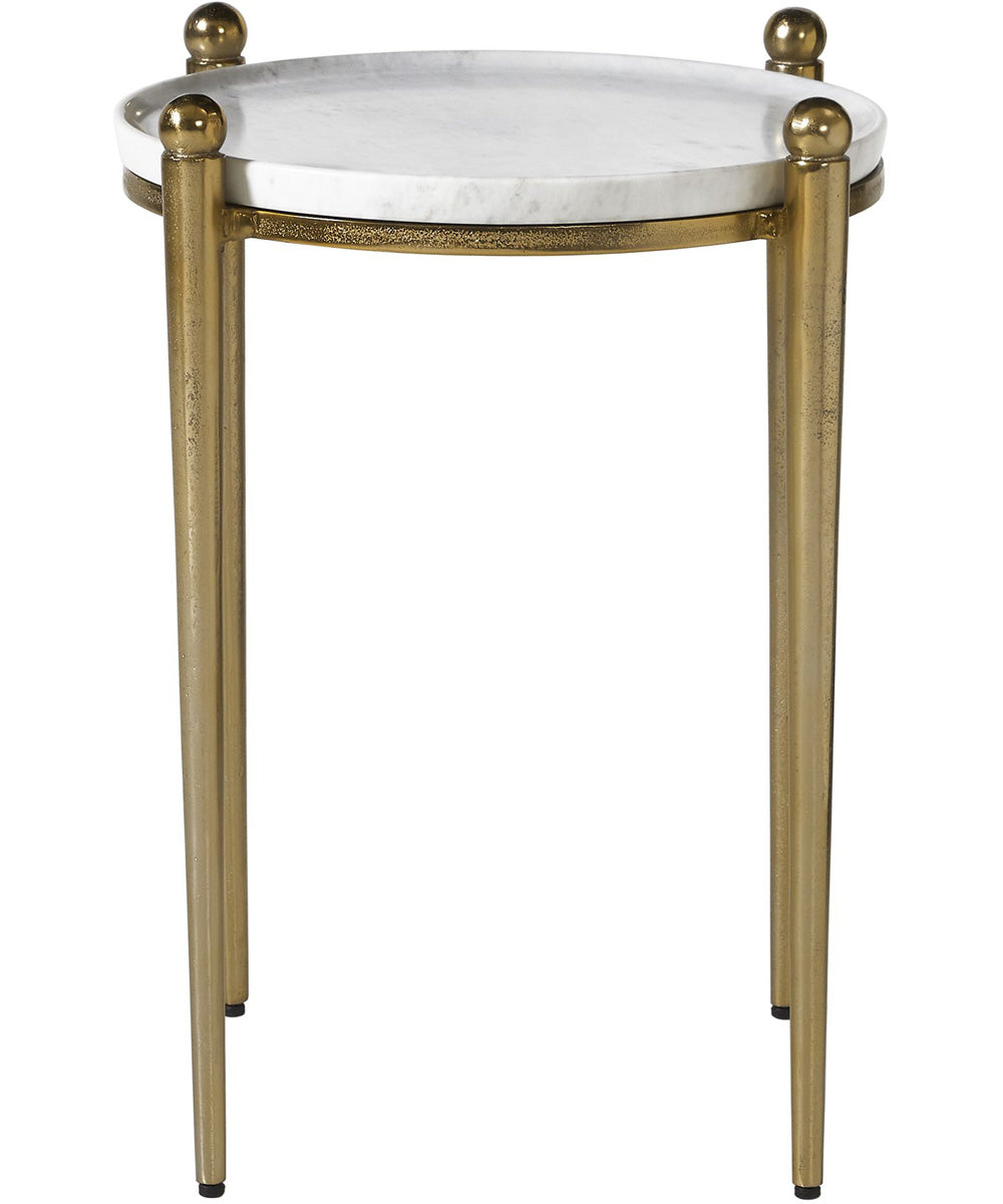 Nahunta Antique Brass Accent Table
