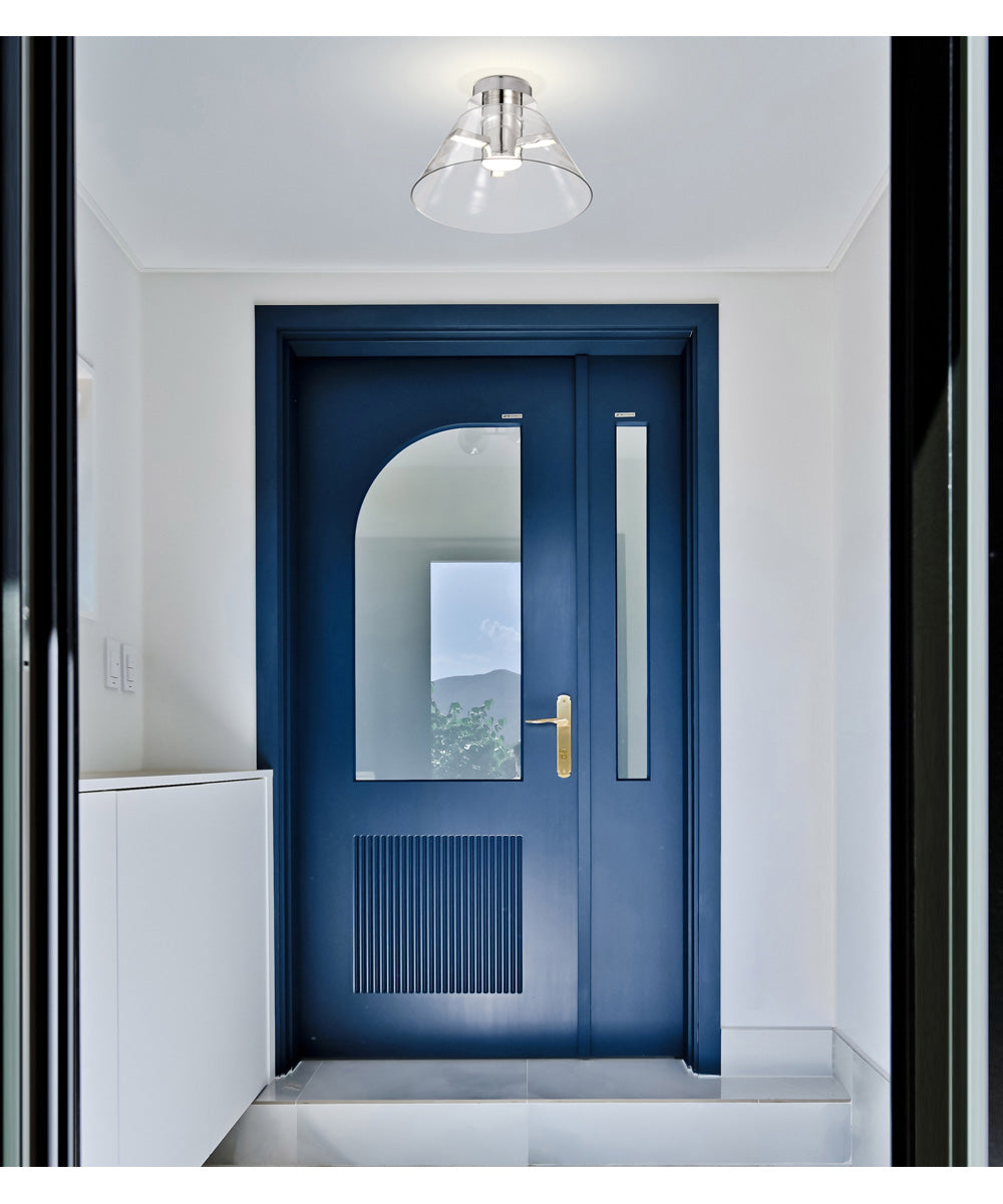 Edmond  Close-to-Ceiling Polished Nickel