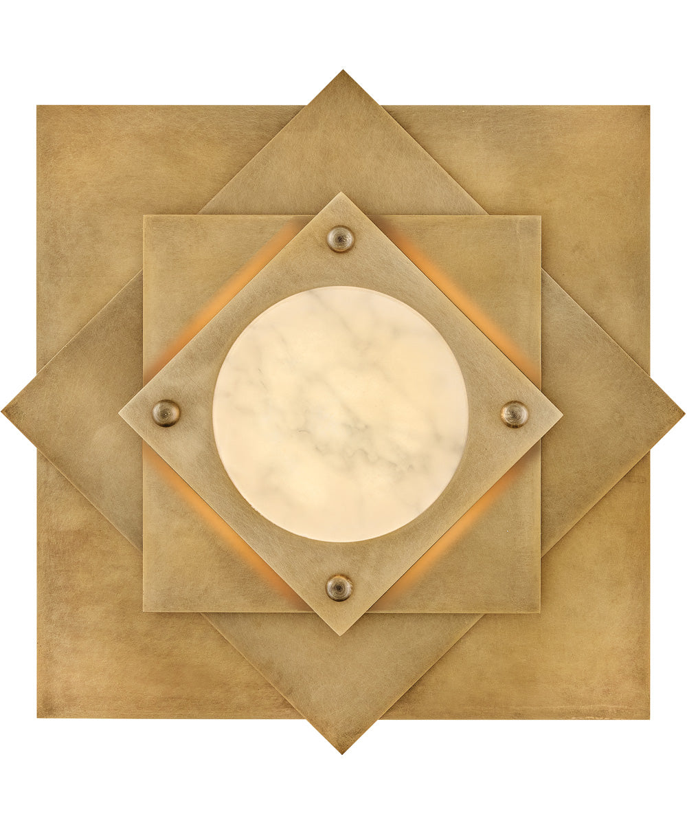 Claude LED-Light Medium LED Flush Mount in Heritage Brass