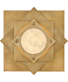 Claude LED-Light Medium LED Flush Mount in Heritage Brass