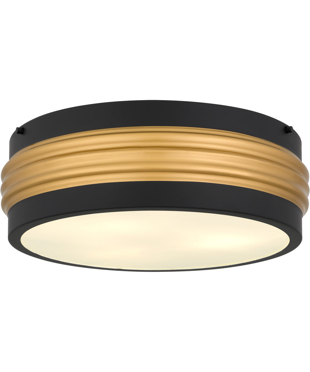 Emmett 3-light Flush Mount Matte Black