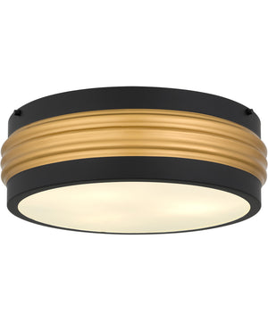 Emmett 3-light Flush Mount Matte Black