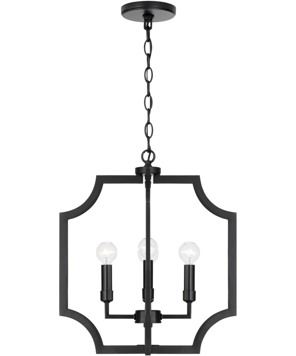 Courtney 4-Light Foyer Matte Black