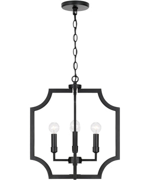 Courtney 4-Light Foyer Matte Black
