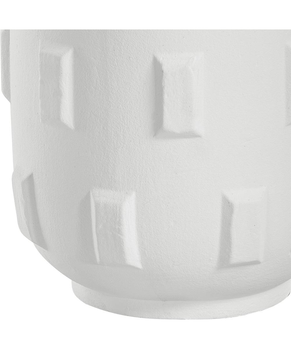 Emerie Textured White Table Lamp