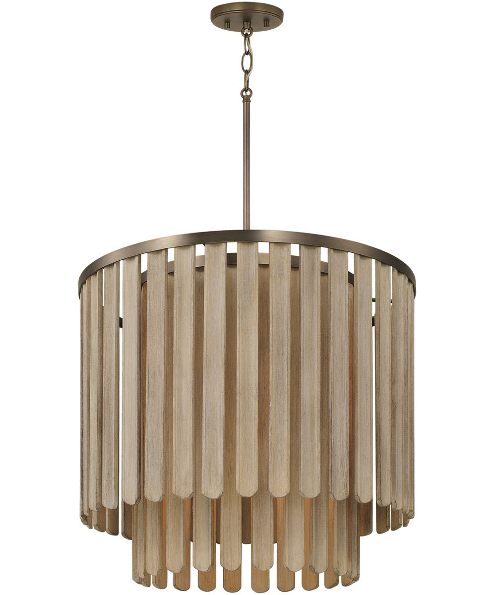 Jada 5-Light Pendant Dark Brass