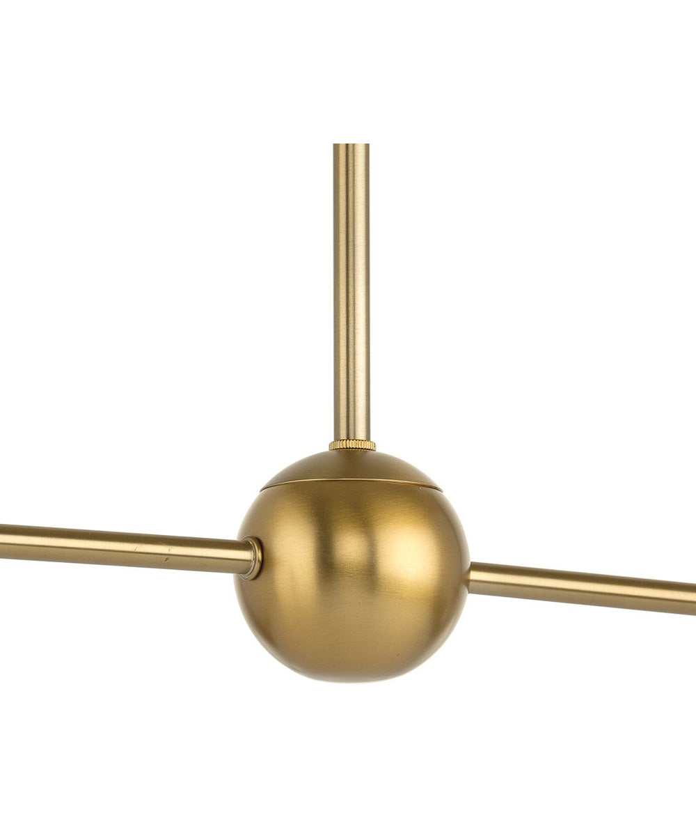 Trimble 2-Light Linear Chandelier Brushed Bronze