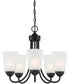 Malone 5 Light Chandelier Matte Black