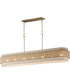 Seacliff 7 Light Linear Pendant Natural Aged Brass