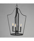 Arden 4-Light Pendant Black