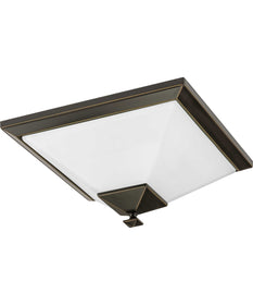 Clifton Heights 2-Light 15" Flush Mount Antique Bronze