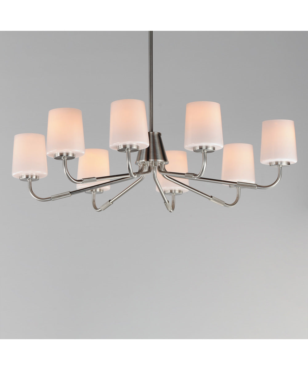 Durham 8-Light Chandelier Satin Nickel