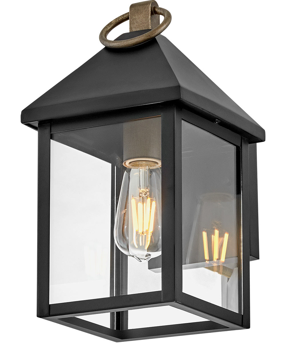 Rhett 1-Light Small Wall Mount in Black