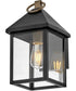 Rhett 1-Light Small Wall Mount in Black