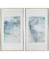 Undulating Oro Abstract Prints Set of 2