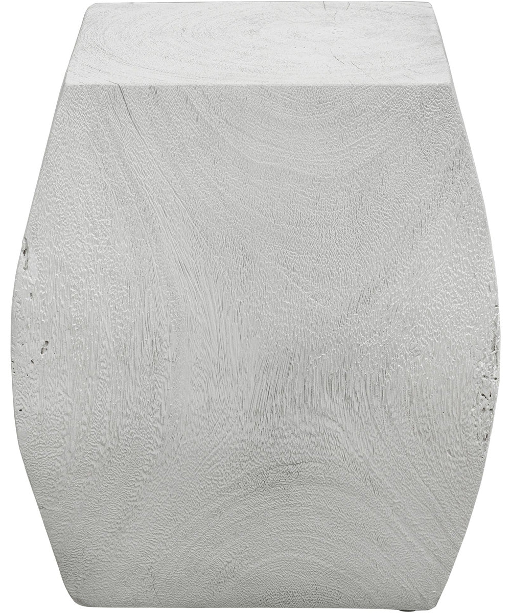 Grove Ivory Wooden Accent Stool