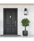 Blueberry Trail 2 Light Wall Lantern Black