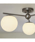 Jasper 3-light Semi-Flush Mount Satin Nickel