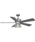 Midvale 5-Blade Galvanized 56-Inch Coastal Ceiling Fan Galvanized Finish