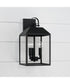 Nelson 3-Light Outdoor Wall-Lantern Black