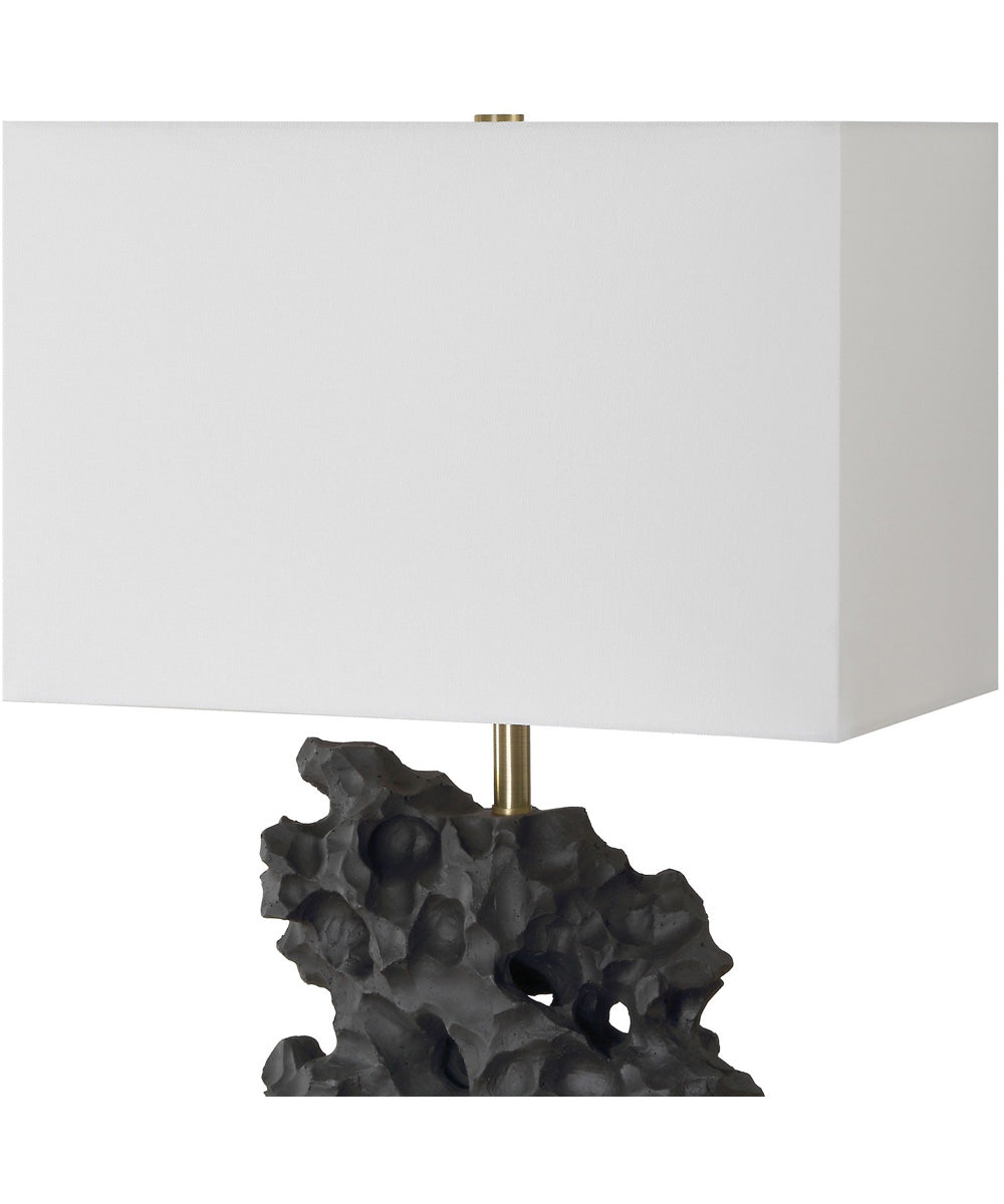 Basalt Black Stone Table Lamp