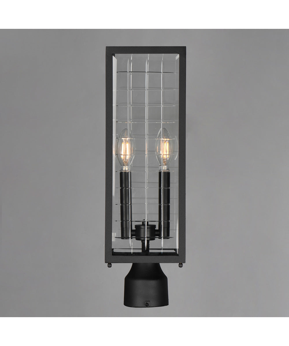 Magnus Outdoor Post Lantern Black