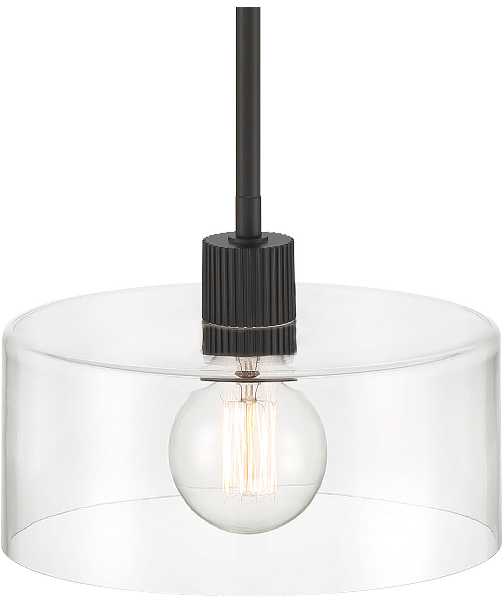 Vibrato 1 Light Pendant Matte Black
