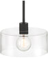 Vibrato 1 Light Pendant Matte Black