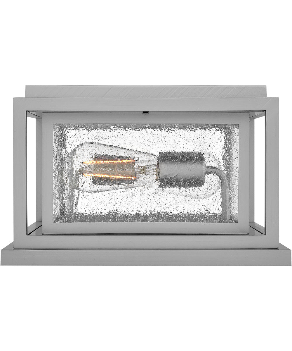 Republic Coastal Elements  2-Light Small Pier Mount Lantern in Satin Nickel