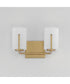 Dart 2-Light Bath Vanity Natural Aged Brass