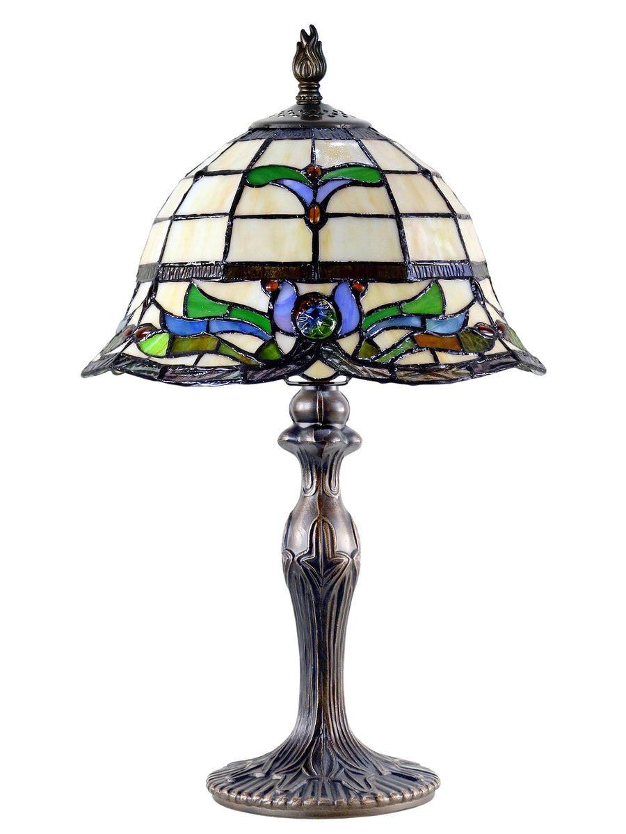 Jassmyne 18.5 Inch  Tall Handmade Tiffany Table Lamp