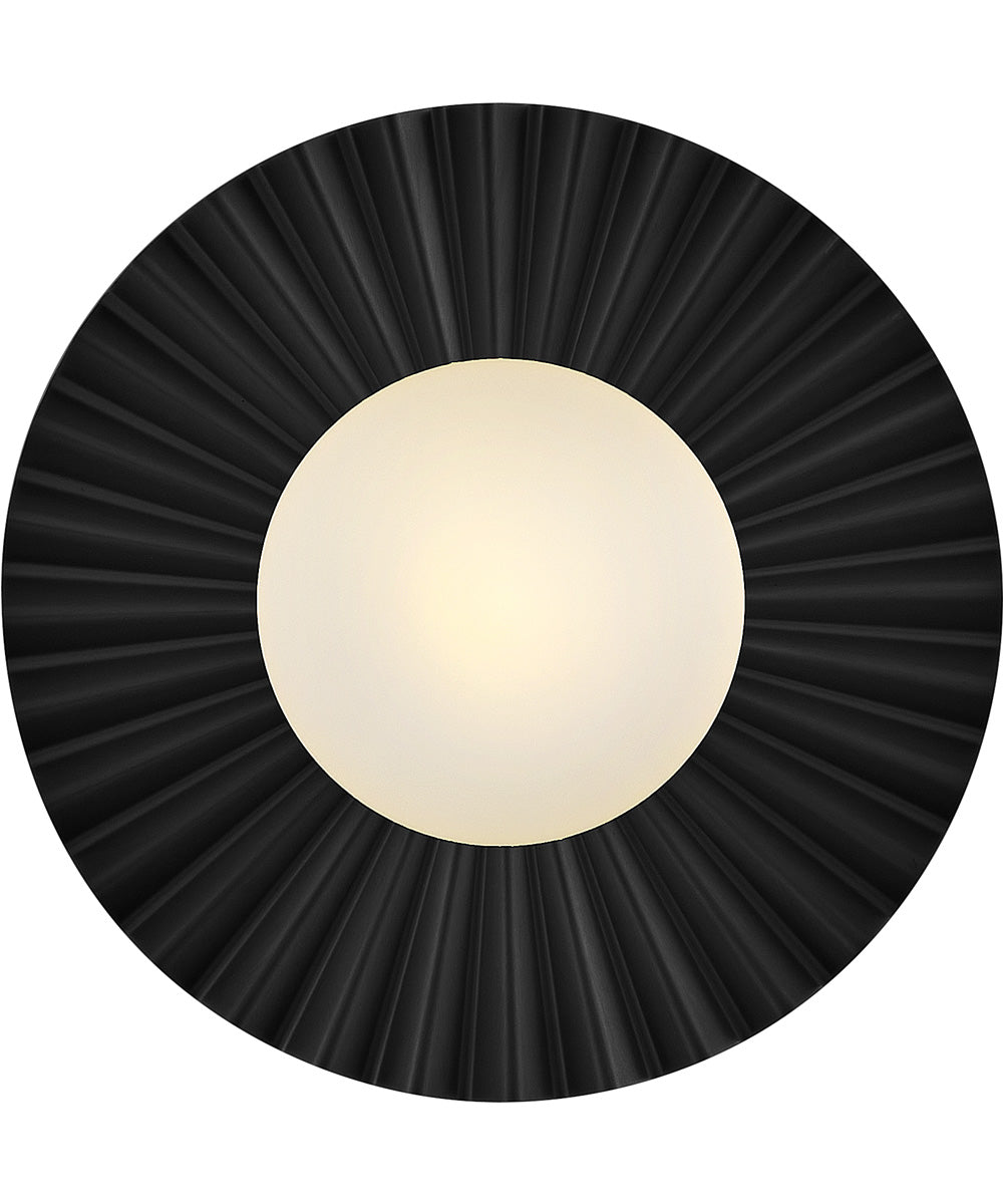Stevie 1-Light Small Flush Mount in Black