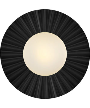 Stevie 1-Light Small Flush Mount in Black