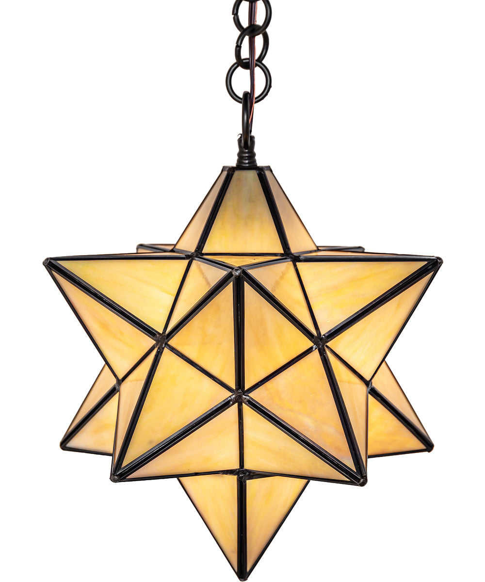 12" Wide Moravian Star Pendant