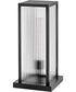 Torrent 1-Light Large Pier Mount Lantern in Black