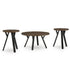 Elbrynn Occasional Table Set Set of 3 Brown/Black