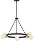 Orla 6-Light Medium Single Tier Chandelier in Black