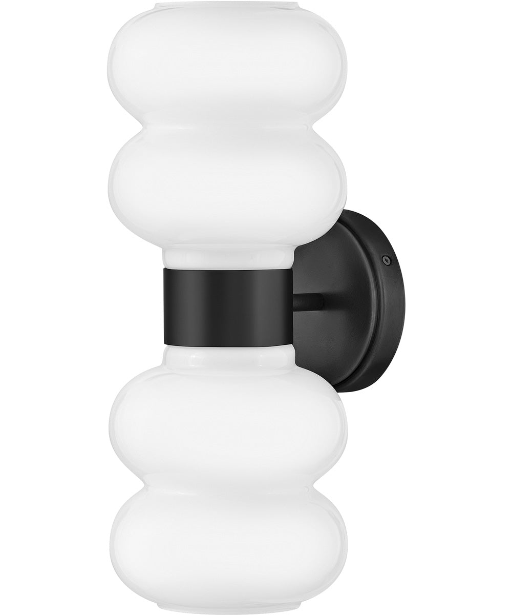 Nadia 2-Light Medium Two Light Sconce in Black