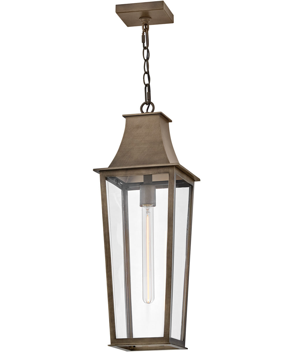 Georgetown Coastal Elements  1-Light Large Hanging Lantern in Burnished Bronze