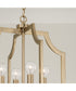 Courtney 4-Light Foyer Matte Brass