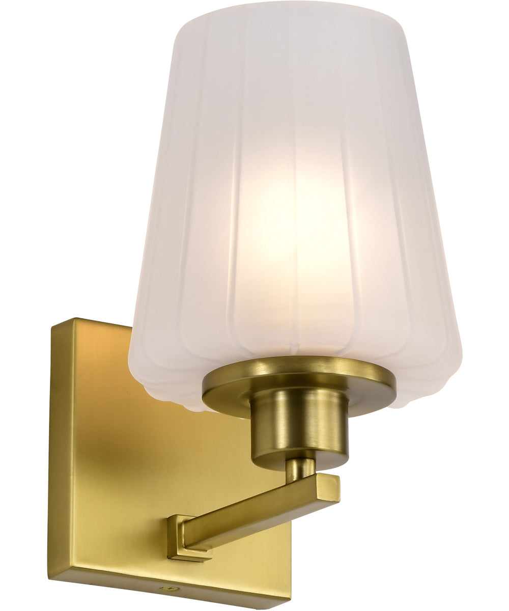 Lune 1-Light Vanity & Wall Vintage Brass