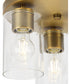 Cofield 12 in. 3-Light Flush Mount P350237 Vintage Brass
