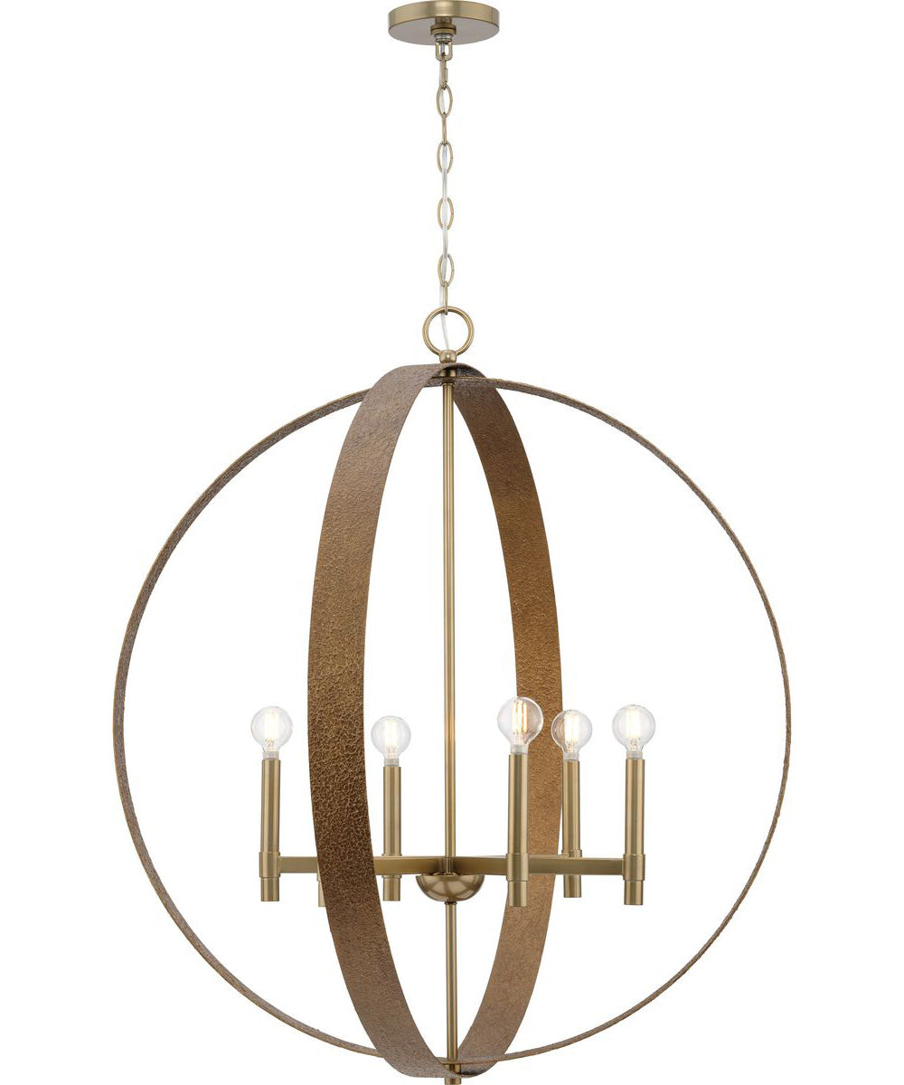 Allegheny 6-Light Pendant Soft Gold