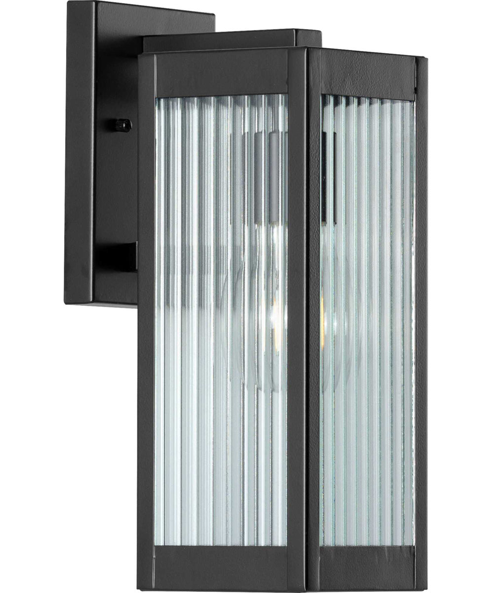 Felton Black 1-Light Small Wall Lantern Matte Black