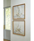 Winbrook Wall Art Set Set of 2 Gray/Tan/Gold