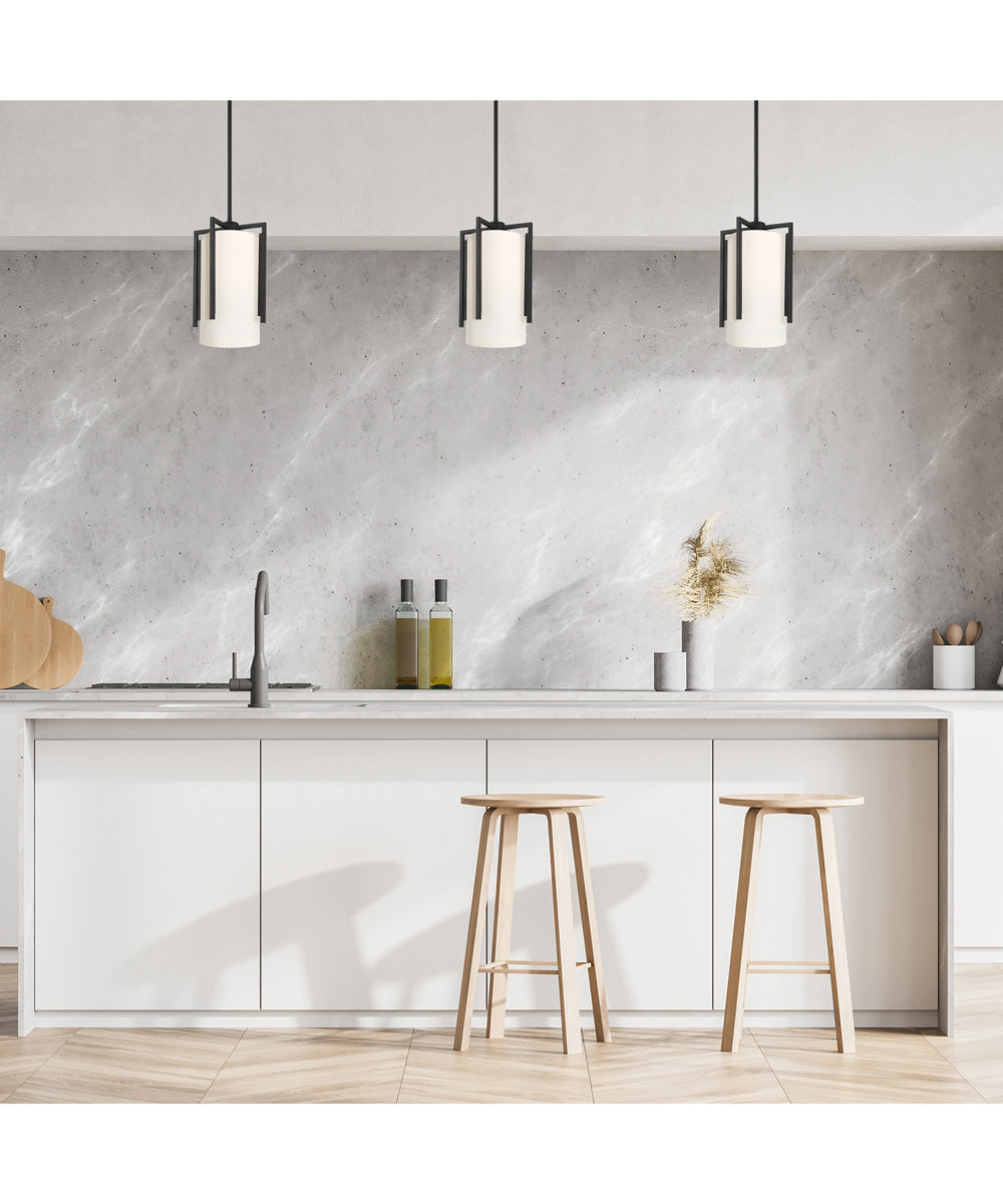 Cambria 1 Light Pendant Matte Black