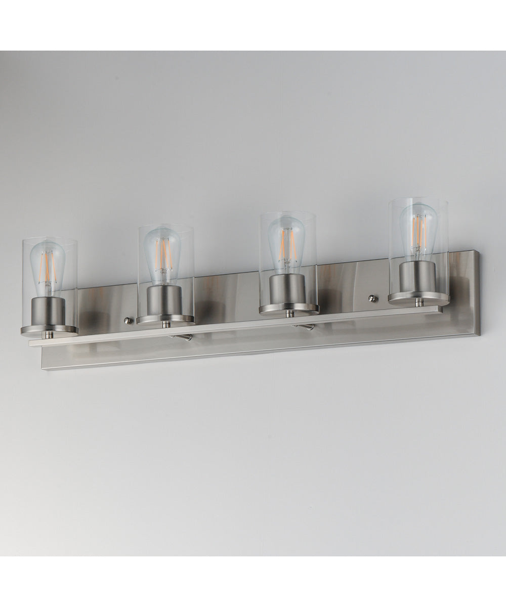 Lateral 4-Light Bath Vanity Satin Nickel